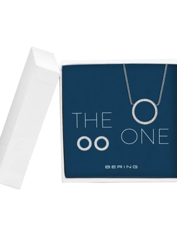 BERING Ohrschmuck | Halsketten + Collier-Arctic Symphony Set The One 434-718-Silver