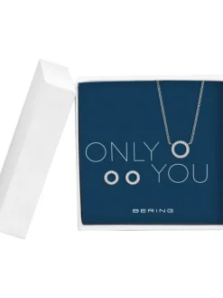 BERING Ohrschmuck | Halsketten + Collier-Arctic Symphony Set only you 435-721-Silver