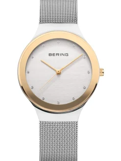 BERING Damenuhren-Armbanduhr mit Milanaise Armband 12934-010