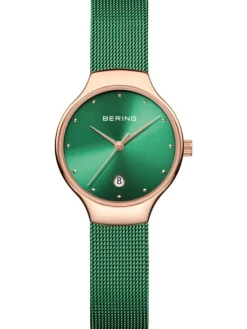 BERING Damenuhren-Armbanduhr mit Milanaise Armband 13326-868