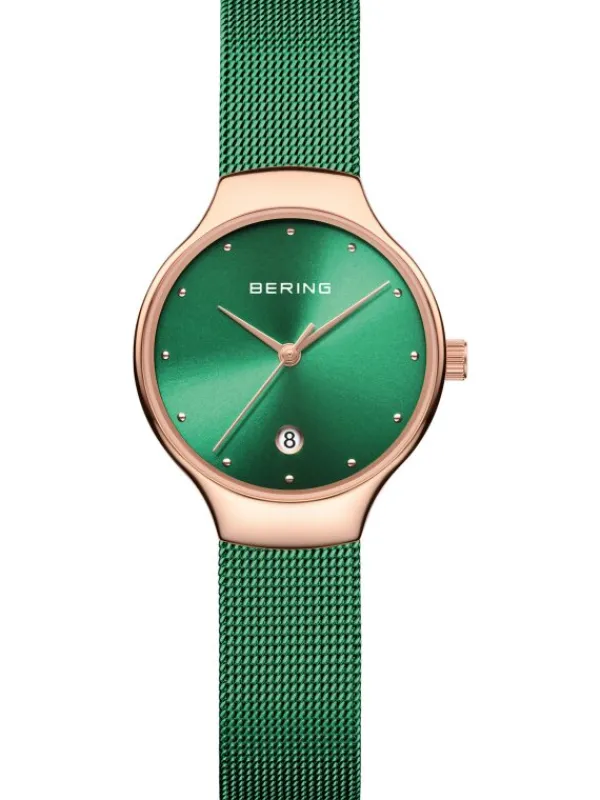 BERING Damenuhren-Armbanduhr mit Milanaise Armband 13326-868