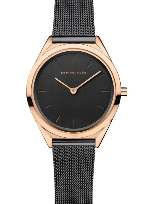 BERING Damenuhren-Armbanduhr mit Milanaise Armband ultra slim 17031-166