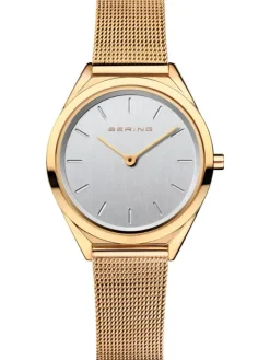BERING Damenuhren-Armbanduhr mit Milanaise Armband ultra slim 17031-334