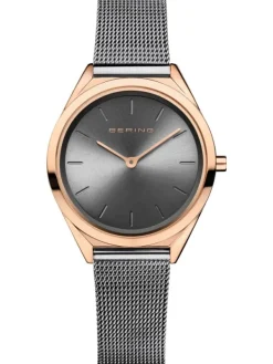 BERING Damenuhren-Armbanduhr mit Milanaise Armband ultra slim 17031-369