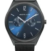 BERING Herrenuhren-Armbanduhr mit Milanaise Armband Slim Design 17140-227
