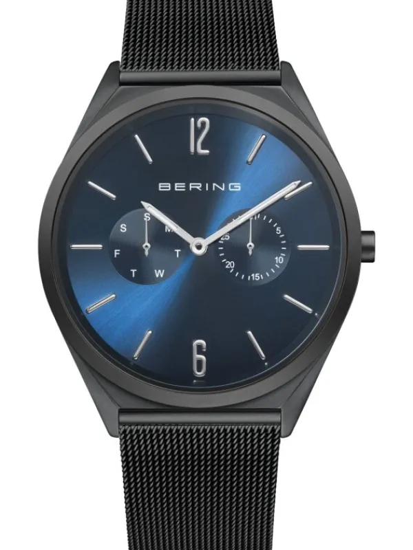 BERING Herrenuhren-Armbanduhr mit Milanaise Armband Slim Design 17140-227