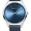 BERING Herrenuhren | Damenuhren-Armbanduhr mit Milanaise Armband ultra slim 17039-307