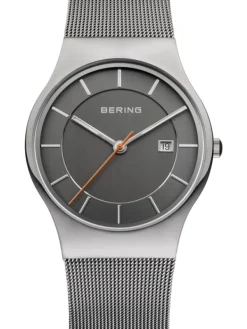 BERING Herrenuhren-Armbanduhr mit Milanesearmband 11938-007