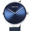 BERING Herrenuhren | Damenuhren-Armbanduhr mit Milanesearmband 14539-307