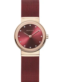 BERING Damenuhren-Armbanduhr mit Milanaise Armband 10126-363