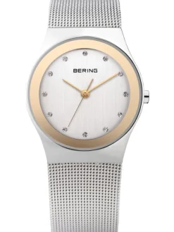 BERING Damenuhren-Armbanduhr mit Milanaise Armband 12927-010
