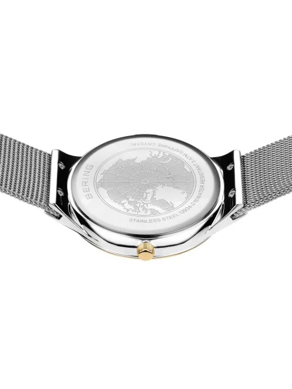 BERING Damenuhren-Armbanduhr mit Milanaise Armband 12934-010