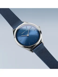 BERING Damenuhren-Armbanduhr mit Milanaise Armband ultra slim 17031-307