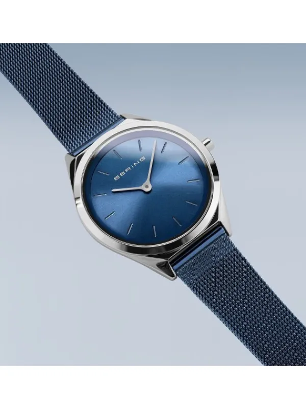 BERING Damenuhren-Armbanduhr mit Milanaise Armband ultra slim 17031-307