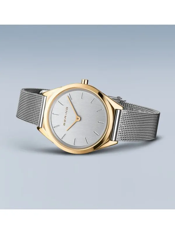 BERING Damenuhren-Armbanduhr mit Milanaise Armband ultra slim 17031-010