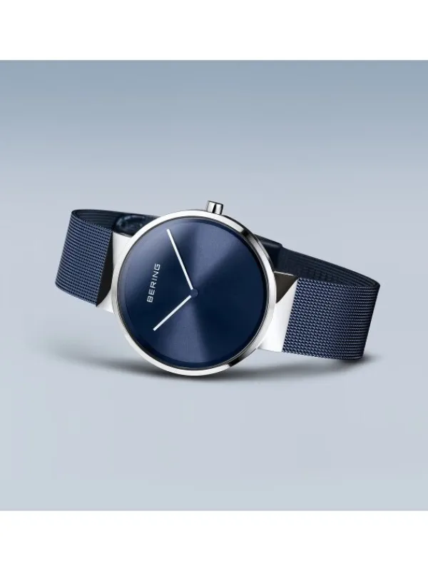 BERING Herrenuhren | Damenuhren-Armbanduhr mit Milanesearmband 14539-307