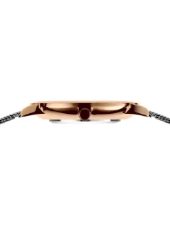 BERING Damenuhren-Armbanduhr mit Milanesearmband 13436-369