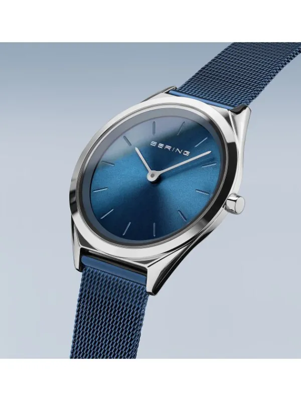 BERING Damenuhren-Armbanduhr mit Milanaise Armband ultra slim 17031-307