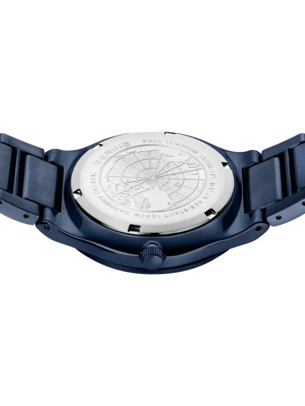 BERING Herrenuhren-Armbanduhr mit Titanband Slim Solar 15239-797