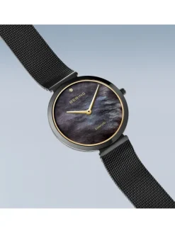 BERING Damenuhren-Classic Diamond schwarz 18132-132