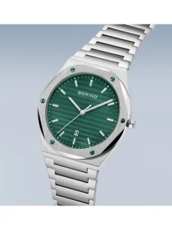 BERING Herrenuhren-Classic gebürstet Grün 19742-708