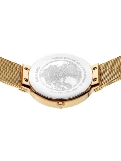 BERING Damenuhren-Classic gold mit Milanaise Armband 14531-334