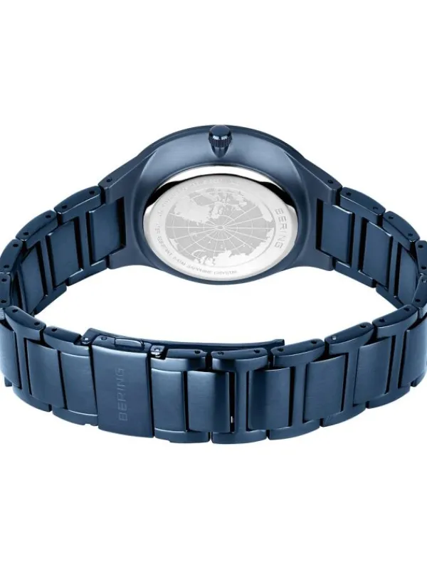 BERING Herrenuhren-Slim Solar blau 14442-797