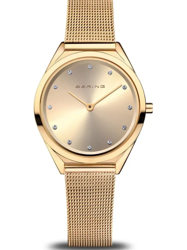 BERING Damenuhren-Ultra Slim goldf. 17031-333