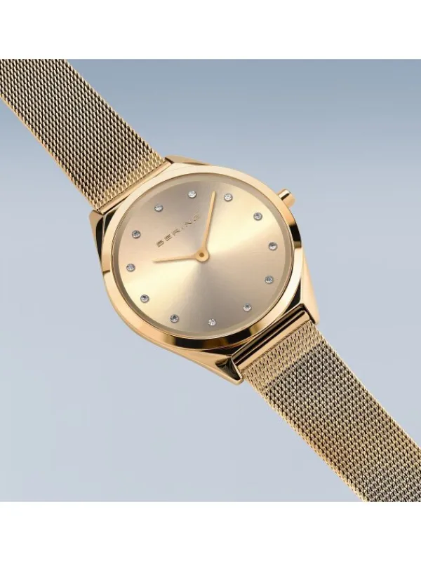 BERING Damenuhren-Ultra Slim goldf. 17031-333