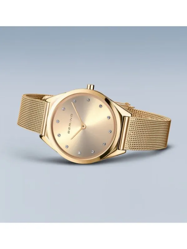 BERING Damenuhren-Ultra Slim goldf. 17031-333