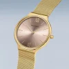 BERING Damenuhren-Ultra Slim golfarben 18434-336