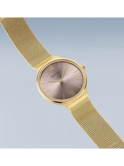 BERING Damenuhren-Ultra Slim golfarben 18434-336