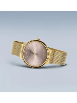 BERING Damenuhren-Ultra Slim golfarben 18434-336