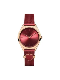 BERING Damenuhren-Ultra Slim Valentine 17031-363-GWP