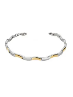Boccia Titanium Armbänder-Armband Titan Glieder Welle Bicolor 0370-02