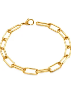 Boccia Titanium Armbänder-Armband Titan Gliederkettchen goldf. 03045-02