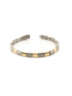 Boccia Titanium Armbänder-Armband Titan Glieder Bicolor 0313-02