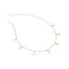 Boccia Titanium Halsketten + Collier-COLLIER Titan goldf. Plättchen Perlen 08078-02
