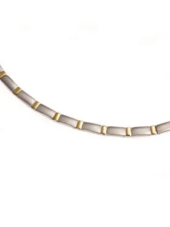 Boccia Titanium Halsketten + Collier-COLLIER Titan Glieder Bicolor 0845-02