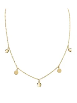Boccia Titanium Halsketten + Collier-COLLIER Titan goldf. Plättchen 08064-02