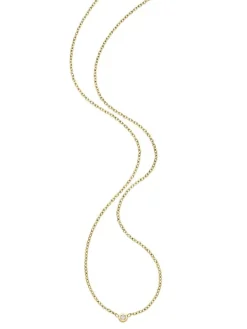 Boccia Titanium Halsketten + Collier-COLLIER Titan Brillant Solitär goldf. 08069-02