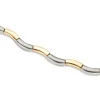 Boccia Titanium Halsketten + Collier-COLLIER Titan Glieder Welle bicolor 0844-02