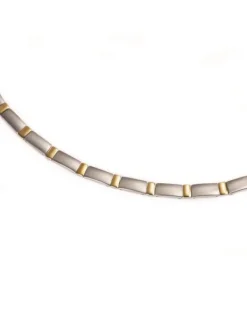Boccia Titanium Halsketten + Collier-COLLIER Titan Glieder Bicolor 0845-02