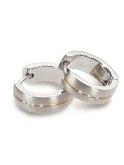 Boccia Titanium Ohrschmuck-CREOLE 16mm Titan Bicolor Brillant 0539-10