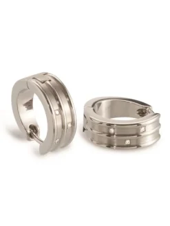 Boccia Titanium Ohrschmuck-CREOLE 15mm Titan Brillant 05047-02