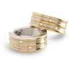 Boccia Titanium Ohrschmuck-CREOLE 15mm Titan Brillant bicolor 05047-03