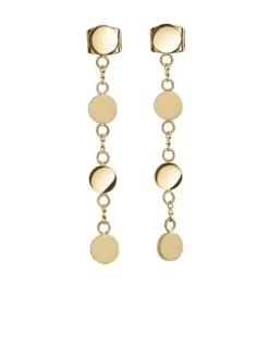 Boccia Titanium Ohrschmuck-Ohrhänger Titan Plättchen goldf. 05063-02