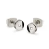 Boccia Titanium Ohrschmuck-Ohrstecker Titan rund Brillant 05064-03