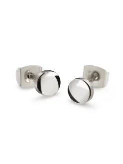 Boccia Titanium Ohrschmuck-Ohrstecker Titan rund 05064-01