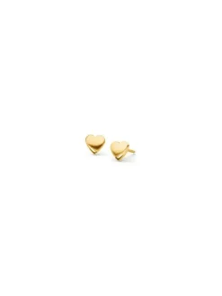 Boccia Titanium Ohrschmuck-Ohstecker Titan Herz goldf. 05097-02